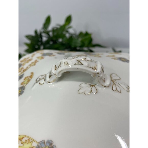 Antique Haviland Limoges Porcelain Lidded Tureen Floral Design - Picture 6 of 16